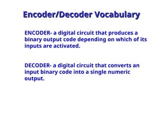encoders_decoders in digital electronics | PPT