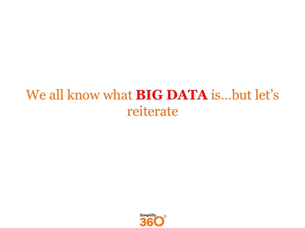 Fundamentals of Big Data in 2 minutes!!