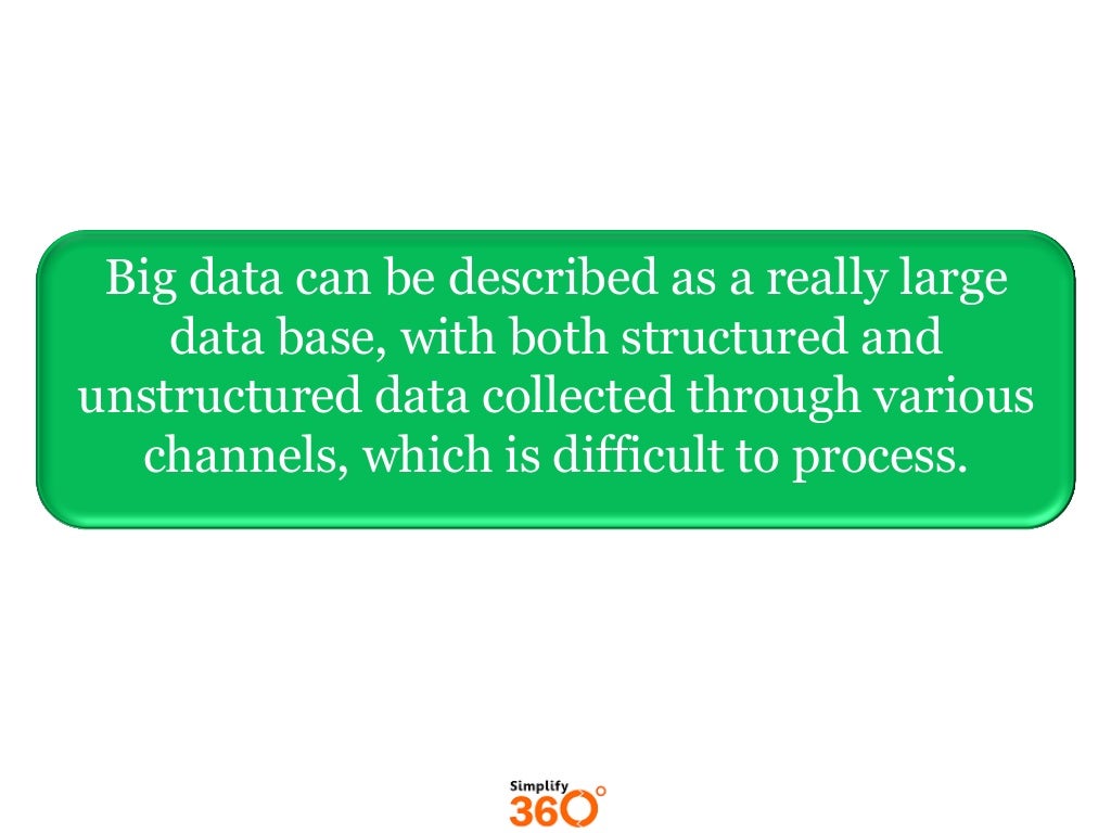 Fundamentals of Big Data in 2 minutes!!