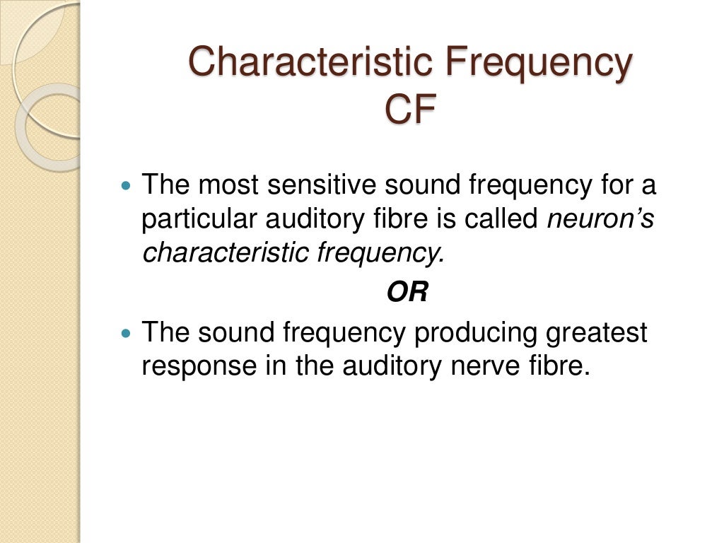 Encoding of frequency and volley theory