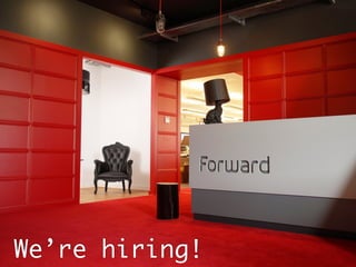 We’re hiring!
 