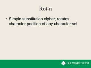 Rot Cipher Decoder Encoding Schemes | PPTX