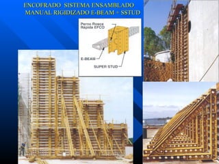 ENCOFRADO  SISTEMA ENSAMBLADO  MANUAL RIGIDIZADO E-BEAM + SSTUD 