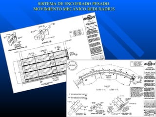 SISTEMA DE ENCOFRADO PESADO MOVIMIENTO MECÁNICO REDI RADIUS 