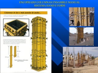 ENCOFRADO COLUMNAS ENSAMBLE MANUAL SISTEMA HAND E FORM 