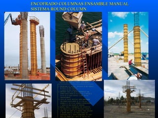 ENCOFRADO COLUMNAS ENSAMBLE MANUAL SISTEMA ROUND COLUMN 