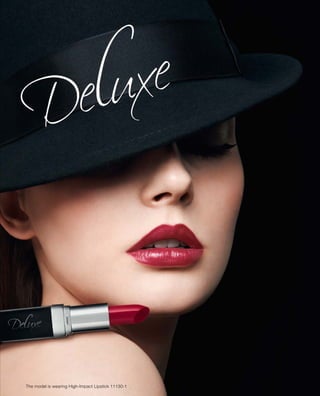 The model is wearing High-Impact Lipstick 11130-1
 