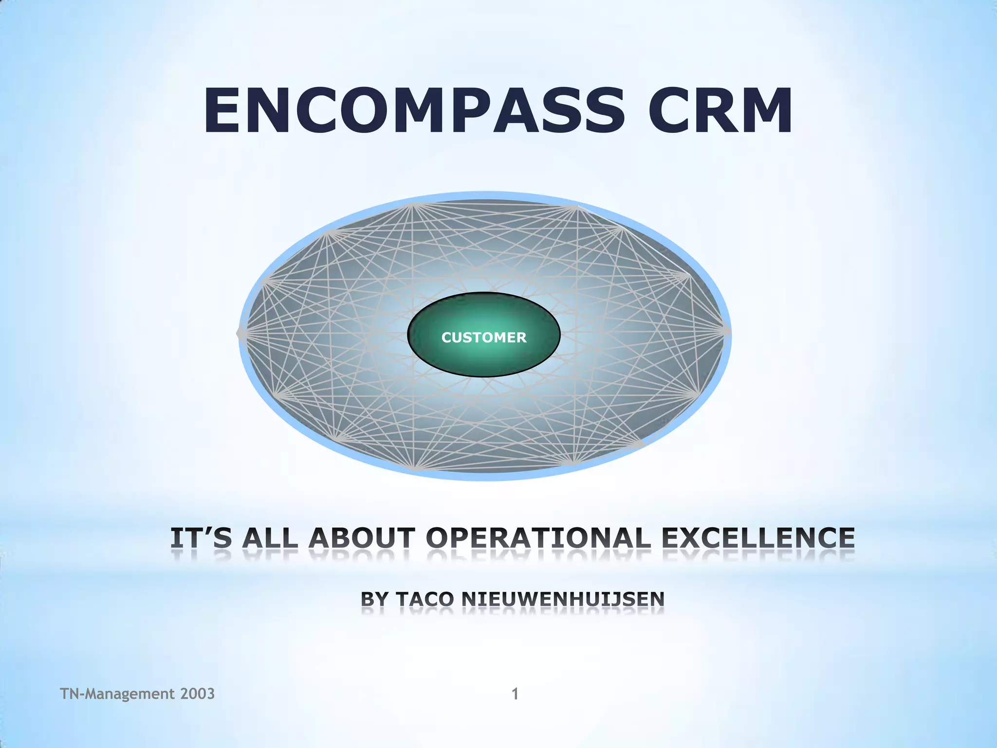 Encompass CRM by Taco Nieuwenhuijsen | PPT