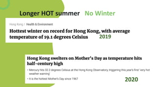 Longer HOT summer No Winter
2019
2020
 