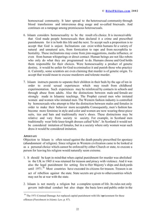 DOVRVDLG³RX
KDYH ULJKWV RYHU RXUZRPHQWKDWWKHGRQRWDOORZDQRQHRXGLVOLNHLQWRRXU
KRPH ,I WKH GLVREHRXRXPDVSDQNWKHP$QGWKHZRPDQ©VULJKWRQRXLV
WKDW RXFORWKHKHUDQGIHHGKHUMXVWODFFRUGLQJWRRXUPHDQV ´
+RZHYHUWKDW
SHUPLVVLRQ LV XQGHU VSHFLDO FRQGLWLRQVDQGZLWKVHYHUHOLPLWDWLRQV$KXVEDQGLV


³0HQ DUH SURWHFWRUV DQG PDLQWDLQHUV RI ZRPHQ EHFDXVH $OODDK IDYRUHG WKHPRYHUZRPHQDQG
EHFDXVH WKH VSHQG WR VXSSRUW WKHP IURP WKHLUPHDQV7KHUHIRUHWKHULJKWHRXVZRPHQDUHGHYRXWO
REHGLHQW DQG JXDUG ZKDW $OODDK LQVWUXFWHG WKHP WR JXDUG LQ WKHLUKXVEDQGV¶DEVHQFH$VIRUWKRVH
UHEHOOLRXV ZRPHQ DGPRQLVKWKHPWKHQDEDQGRQWKHPLQWKHLUEHGVWKHQ EHDWWKHP%XWLIWKHUHWXUQ
WRREHGLHQFHGRQRWPDNHWKHLUZDGLIILFXOW´

6DKLK0XVOLPYROSSQR
 