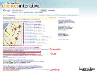 Descrição Título Domínio 