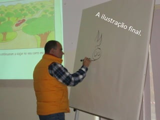 A ilustração final.
 