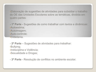 Regimento Interno com a participação de toda a comunidade;