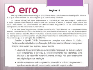 O erro Pagina 15
 
