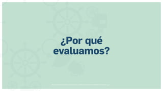 Museos socialmente sostenibles (inclusión social, ciudadanía, democracia) | Red Museística Provincial de Lugo
¿Por qué
evaluamos?
 