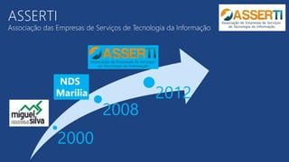 ASSERTI
Associação das Empresas de Serviços de Tecnologia da Informação
2000
2008
2012
NDS
Marília
 