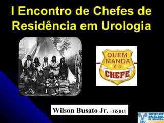 I Encontro de Chefes de Residência em Urologia Wilson Busato Jr.  [TiSBU] 