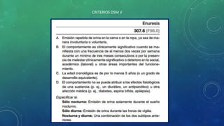 CRITERIOS DSM V
 