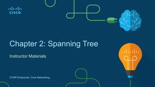 Chapter 2: Spanning Tree
Instructor Materials
CCNP Enterprise: Core Networking
 