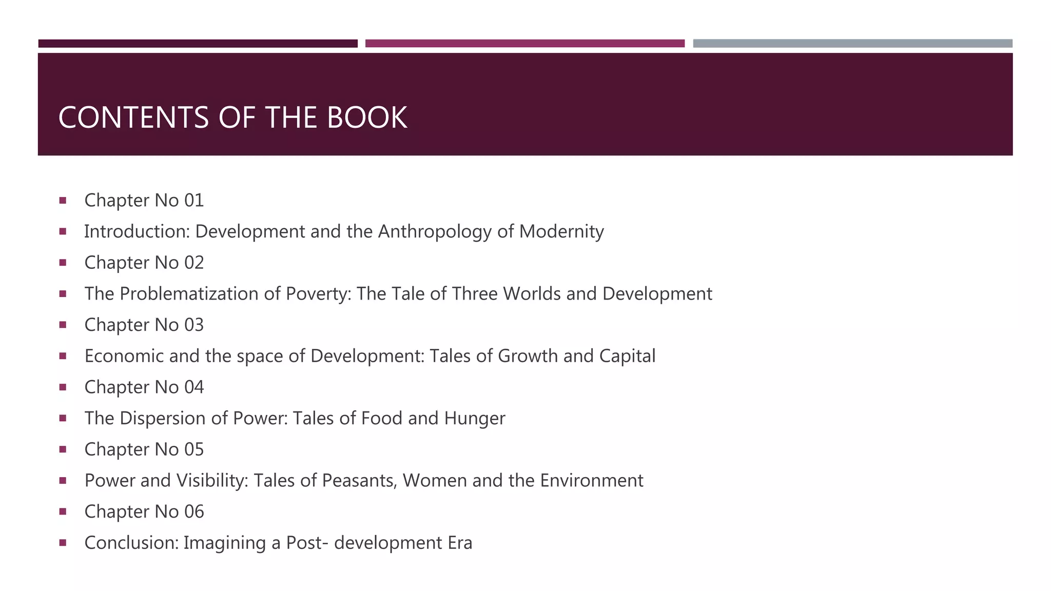 Encountering Development Chapter ONE by Arturo Escobar | PPTX