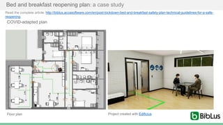Bed and breakfast reopening plan: a case study
Floor plan Project created with Edificius
COVID-adapted plan
Read the compl...