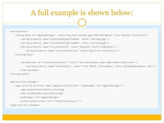 A full example is shown below:
 