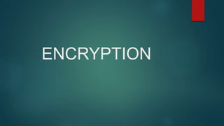 Encryption | PPT