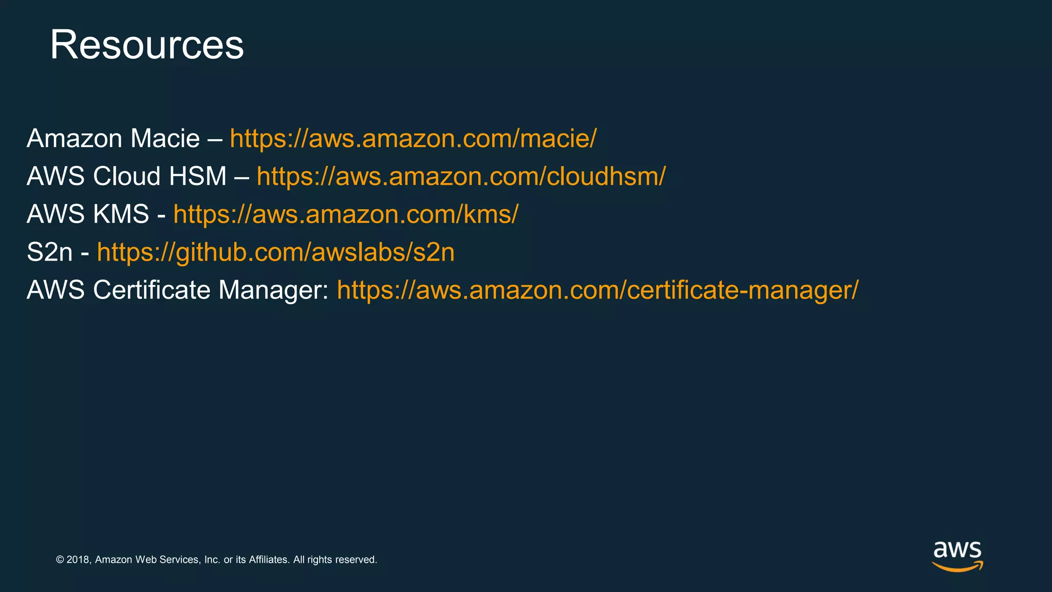 AWS Security and Encryption | PPTX