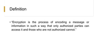 Encryption | PPT
