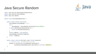 Java Secure Random
 