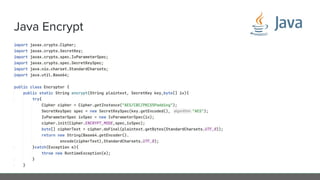 Java Encrypt
 