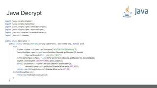 Java Decrypt
 