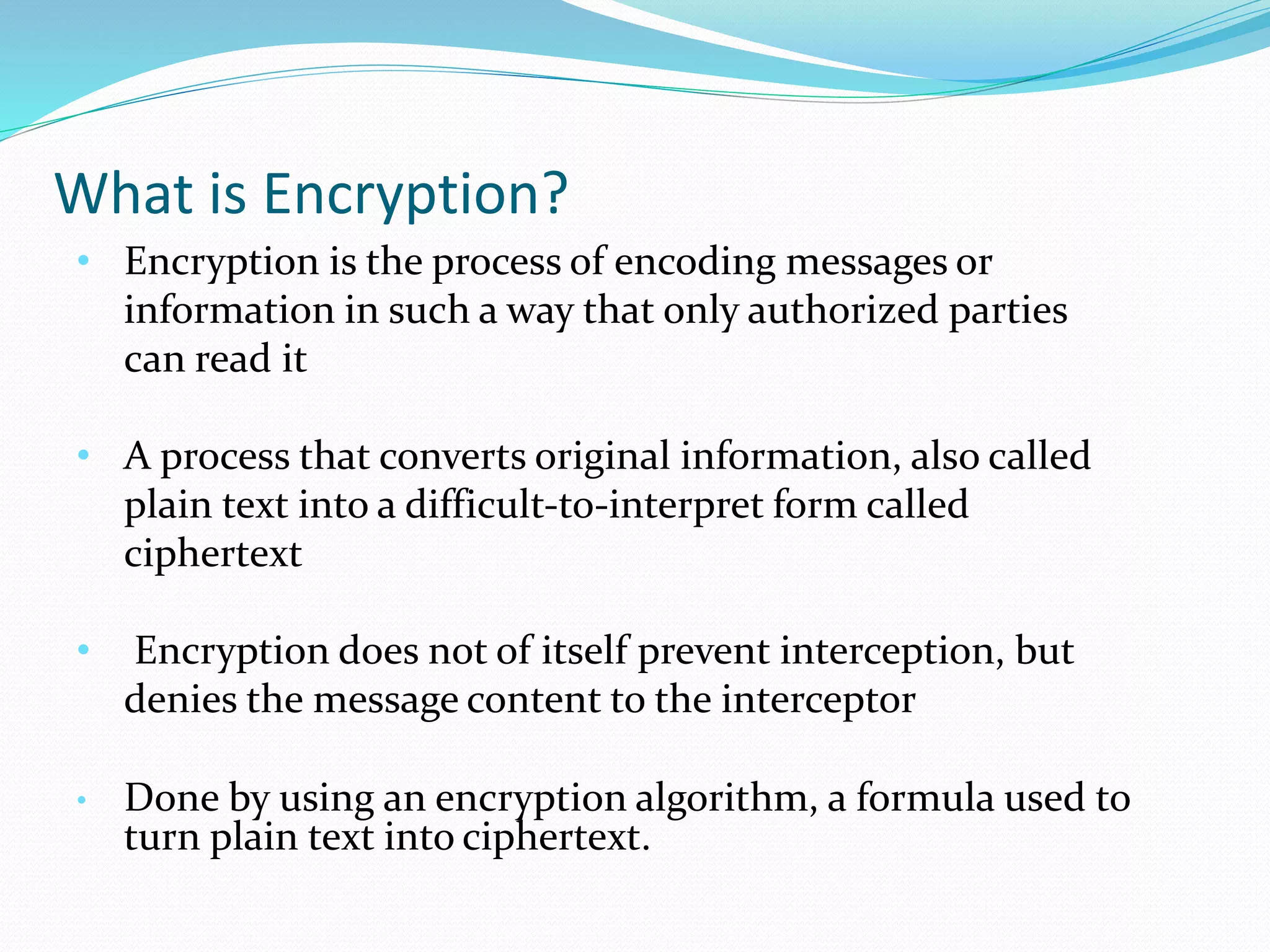 Encryption ppt | PPTX | Computing | Technology & Computing