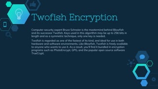 Encryption techniques | PPT