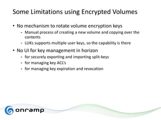 Encrypt your volumes with barbican open stack 2018 | PPTX