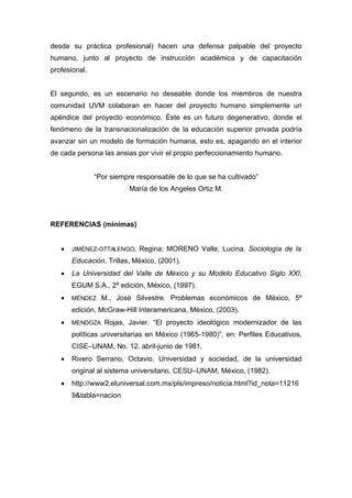 Una reflexión sobre la Universidad privada...