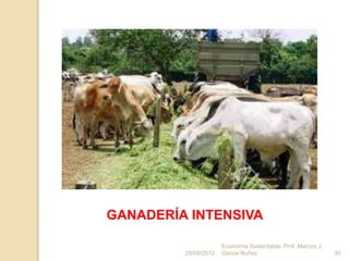 GANADERÍA INTENSIVA

                      Economía Sustentable- Prof. Marcos J.
         28/09/2012   Garcia Nuñez                            30
 