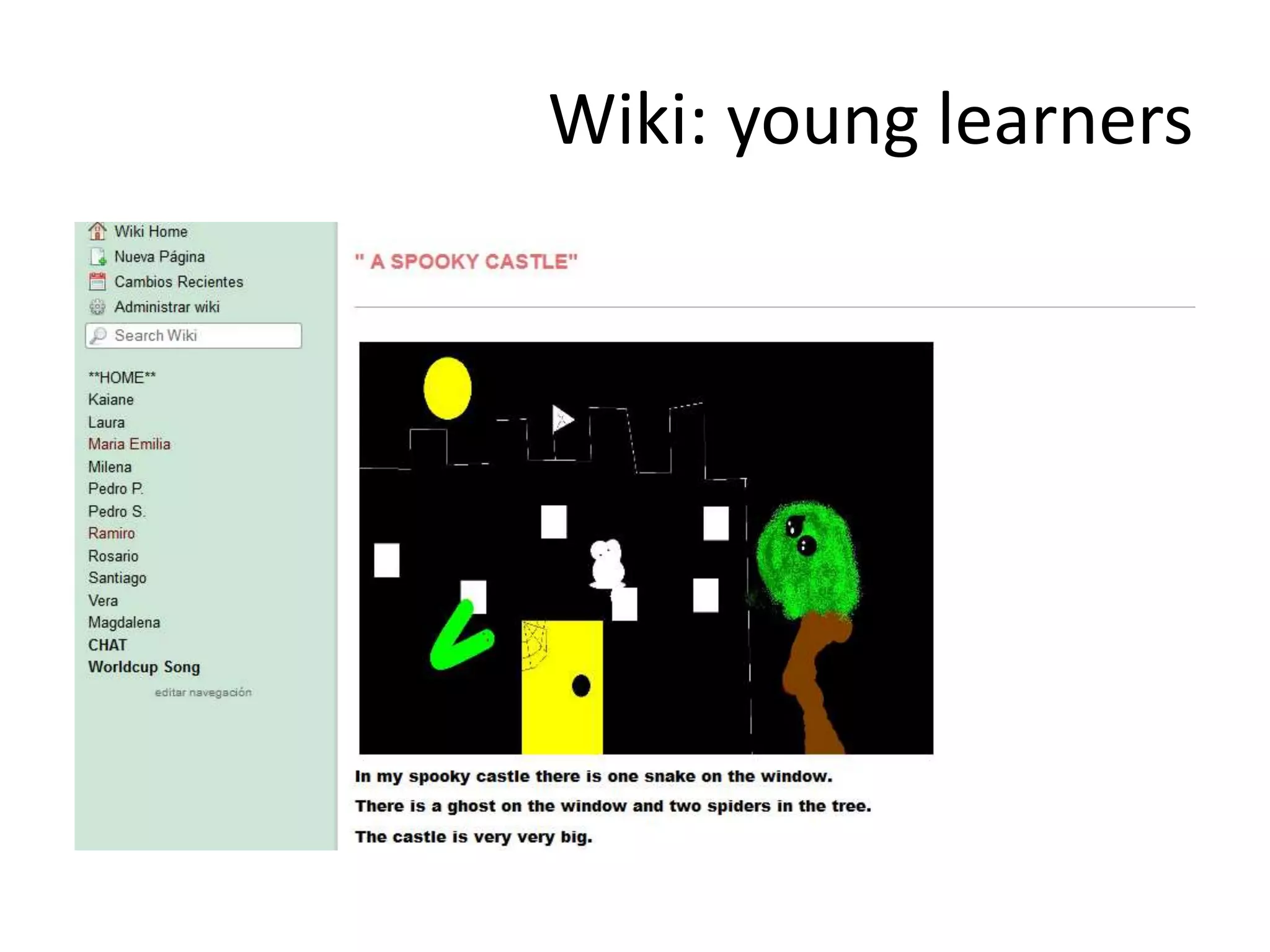 Wiki: young learners
 