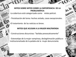 Espectacularizaciónde casos como tragedia o hecho sangrientos.