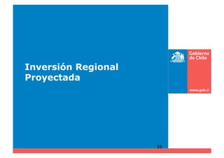 Inversión Regional
Proyectada




                     33	
  
 