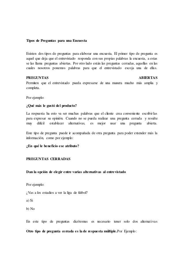 preguntas generales con respuesta encuesta preguntas generales con respuesta encuesta