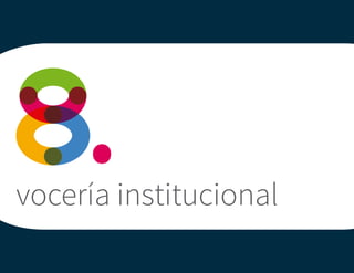 vocería institucional
 