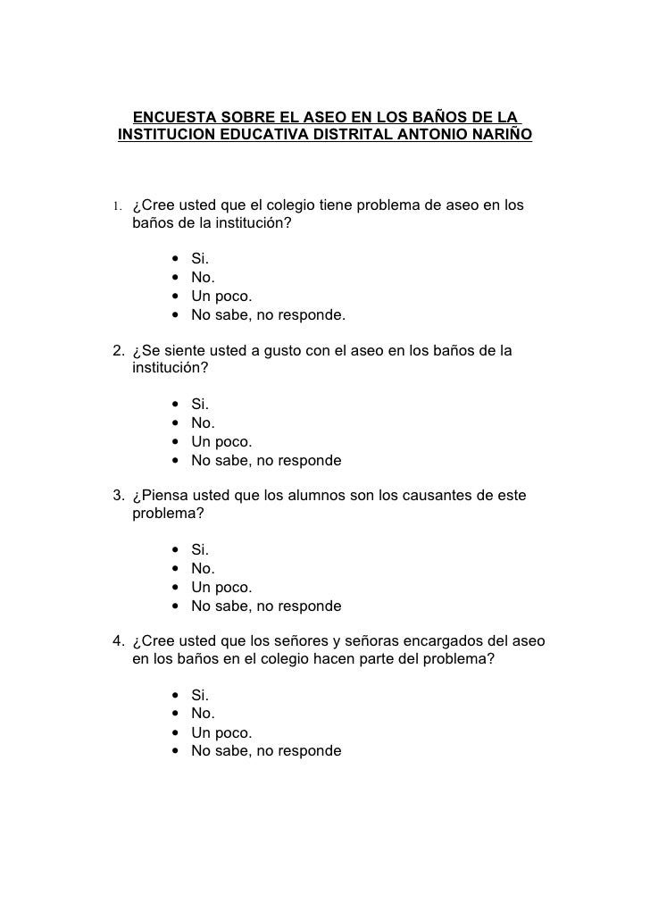 preguntas importantes sobre el bullying encuesta 1 preguntas importantes sobre el bullying encuesta 1
