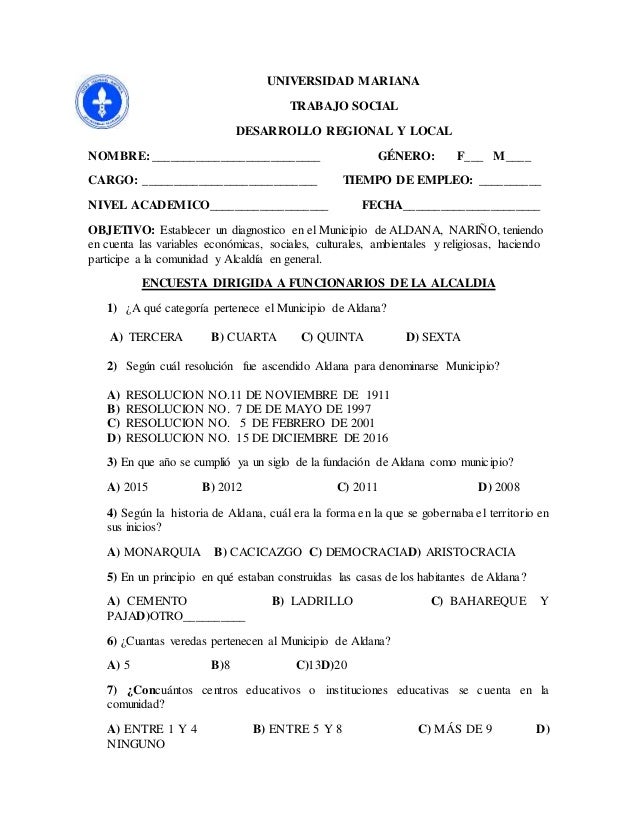 formato encuesta alcaldia