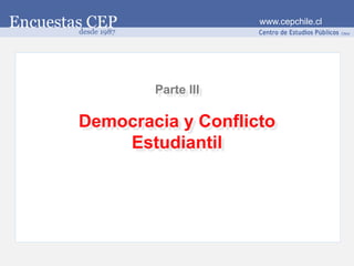 www.cepchile.cl




        Parte III

Democracia y Conflicto
    Estudiantil
 