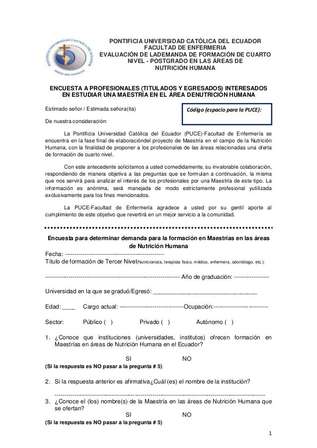 preguntas para una entrevista sobre nutricion encuesta demanda maestria nutricion preguntas para una entrevista sobre nutricion encuesta demanda maestria nutricion