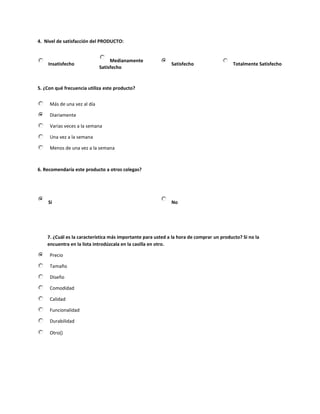 Encuesta  original