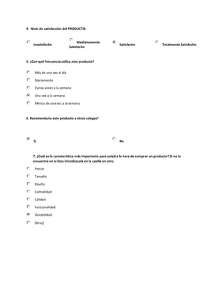 Encuesta  original