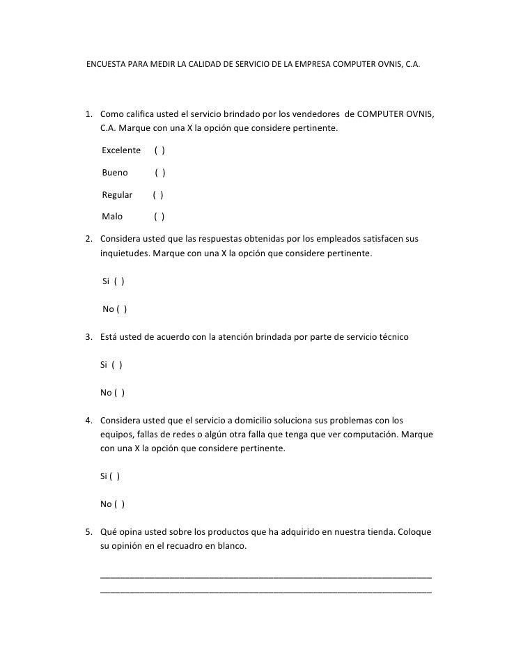 Encuesta para el comedor de linea de los trabajadores del despacho de… Encuesta para el comedor de linea de los trabajadores del despacho de…