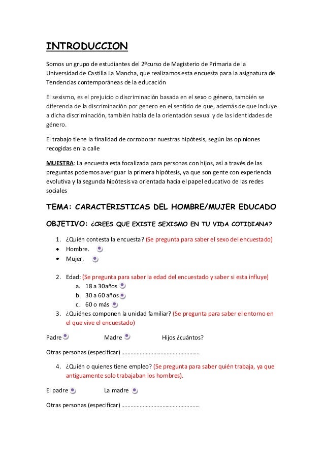 preguntas para una entrevista sobre homosexualidad encuesta sobre el sexismo en la escuela preguntas para una entrevista sobre homosexualidad encuesta sobre el sexismo en la escuela
